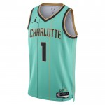 Maillot NBA Charlotte Hornets Lamelo Ball Jordan 2024-25 City Edition Teal Swingman - Homme